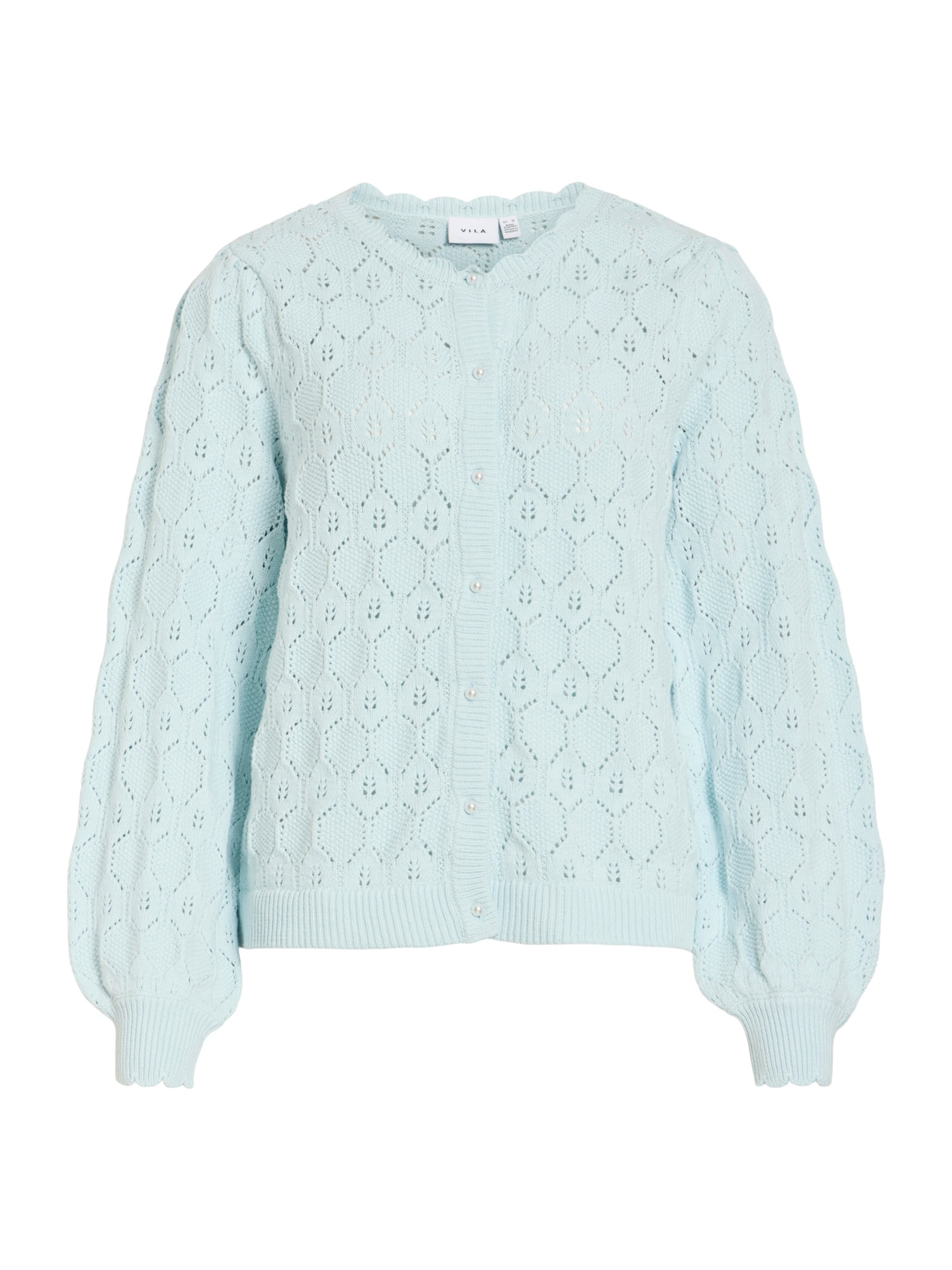 

VILA Кардиган 'VILowen' вязаный, светло-голубой