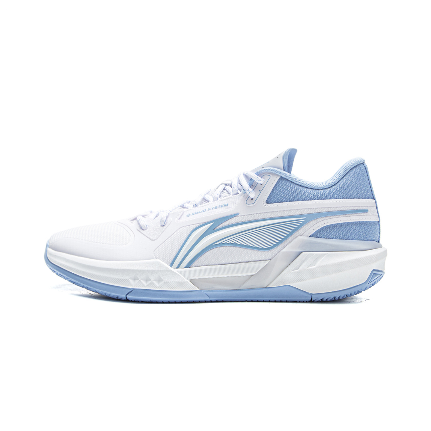 

LINING Баскетбольные кроссовки Light Speed 3mid, мужские, низкие, стандартные, белые/снежно-голубые