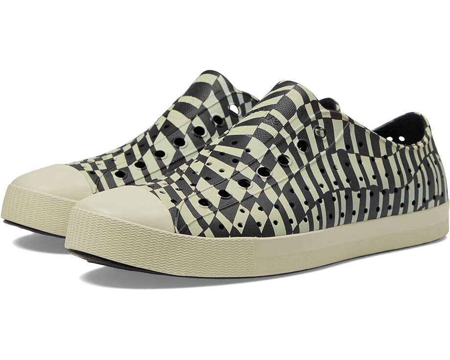 

Кроссовки Native Shoes Jefferson Sugarlite Print, цвет Jiffy Black/Bone White/Bone Mini Checkers