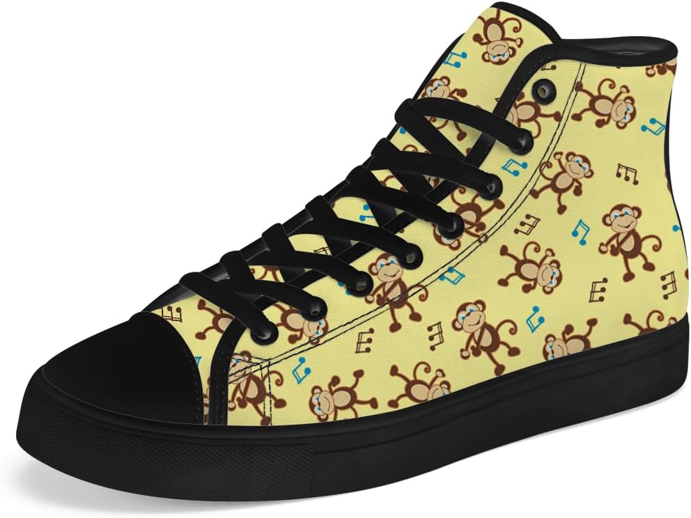 

Кеды на высокой подошве Chebing Monkey для мужчин и женщин, с шнуровкой, повседневная обувь, подарок для парня или девушки, желтый
