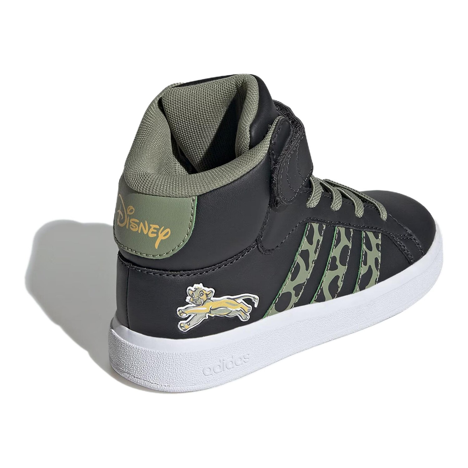 Кроссовки для скейтбординга Disney Lion King Kids, средние, черные/зеленые Adidas, черный/зеленый — фото 4