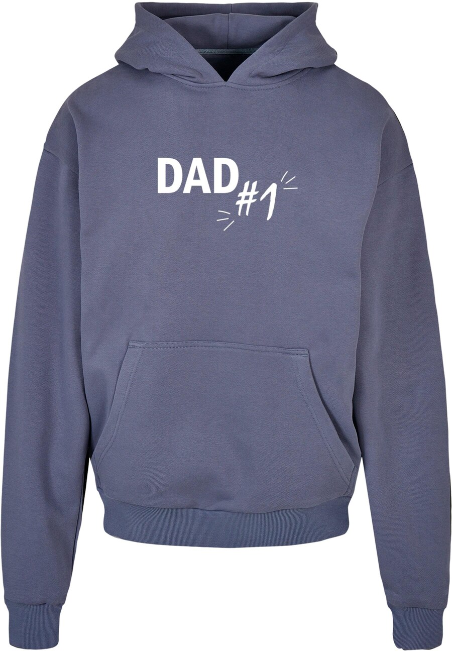 

Толстовка с капюшоном Merchcode Sweatshirt Fathers Day - Dad number 1, пыльно-голубой