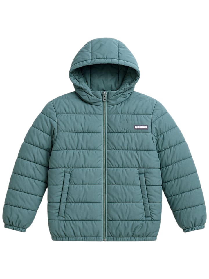 

Стеганая куртка Reebok темно-зеленого цвета