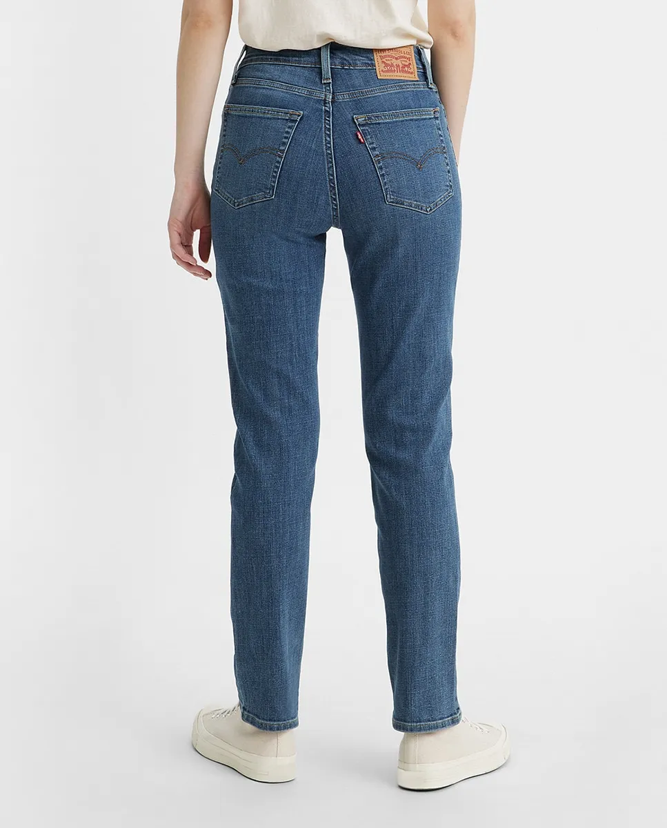 Женские прямые джинсы 724 с высокой посадкой Levi's, синий — фото 3