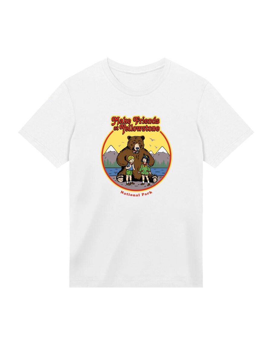 

Рубашка F4NT4STIC US National Parks Make Friends At Yellowstone, белый