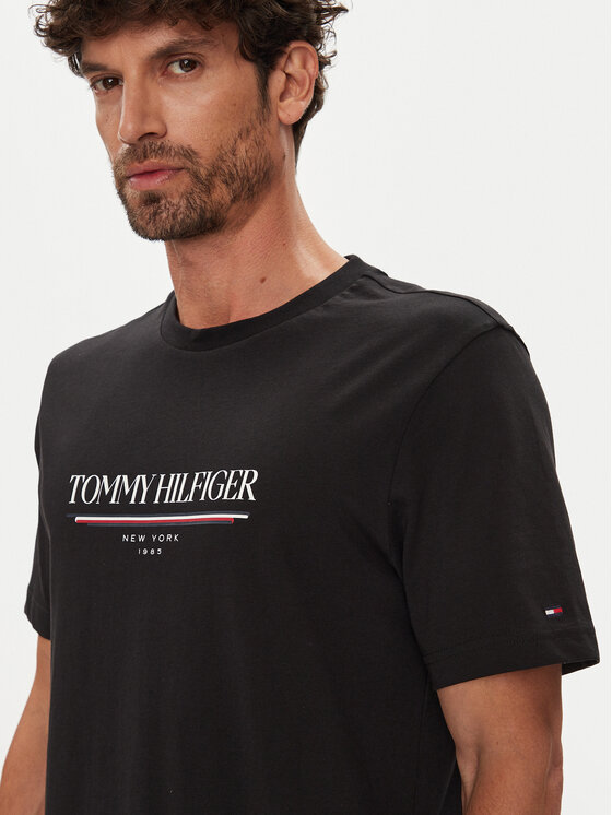 Футболка regular fit Brand Love MW0MW40324 Tommy Hilfiger, чёрный — фото 4