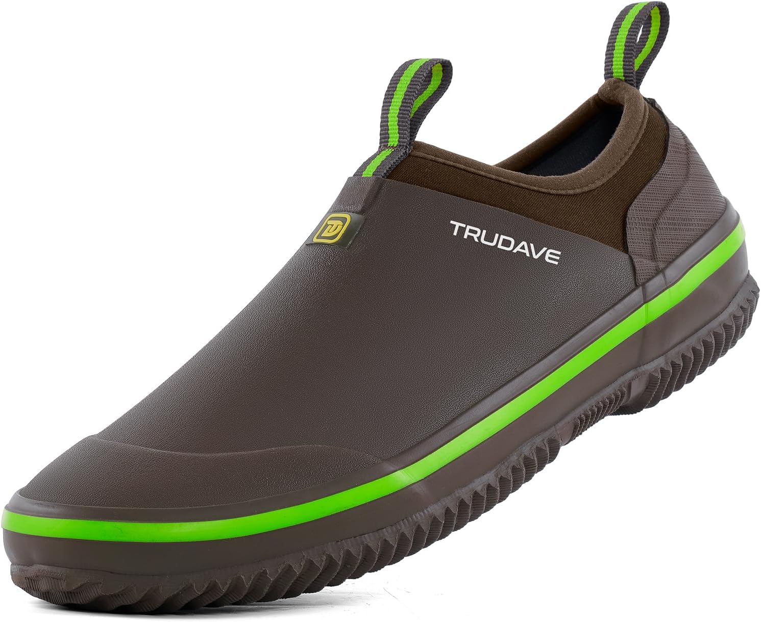 

Мужские садовые ботинки Trudave, водонепроницаемые женские сапоги без шнурков, резиновая обувь унисекс для садоводства, фермерства, ухода за газоном и работы во дворе, размеры 6-13, коричневый