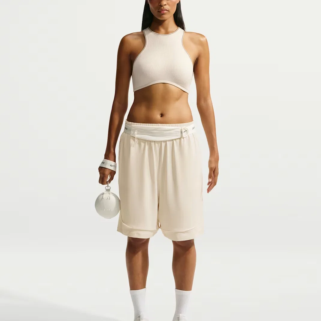 Женская майка без рукавов с круглым вырезом Nike Ivory — фото 3