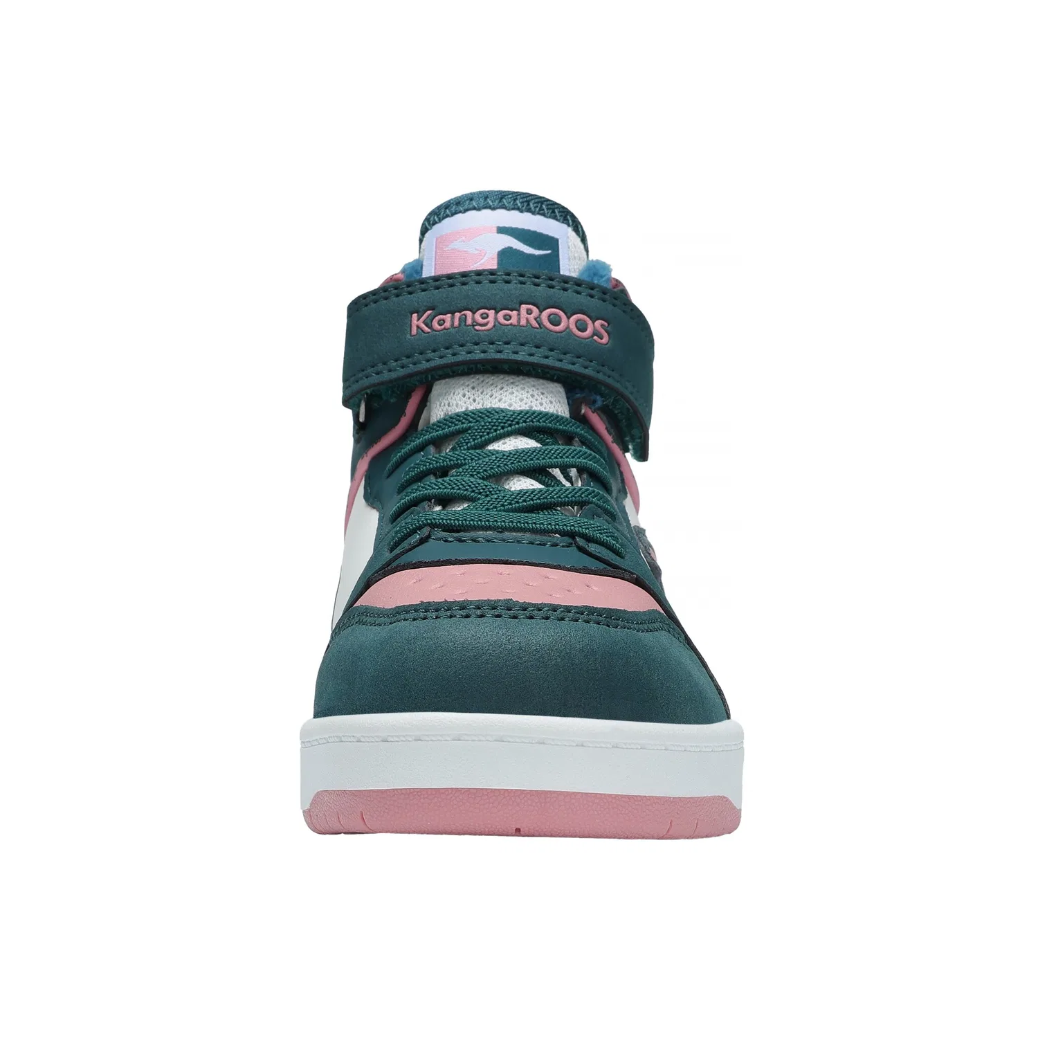 Детские кроссовки на липучке K-CP RIM MID EV KangaROOS, Dark Moss/Dusty Rose — фото 4