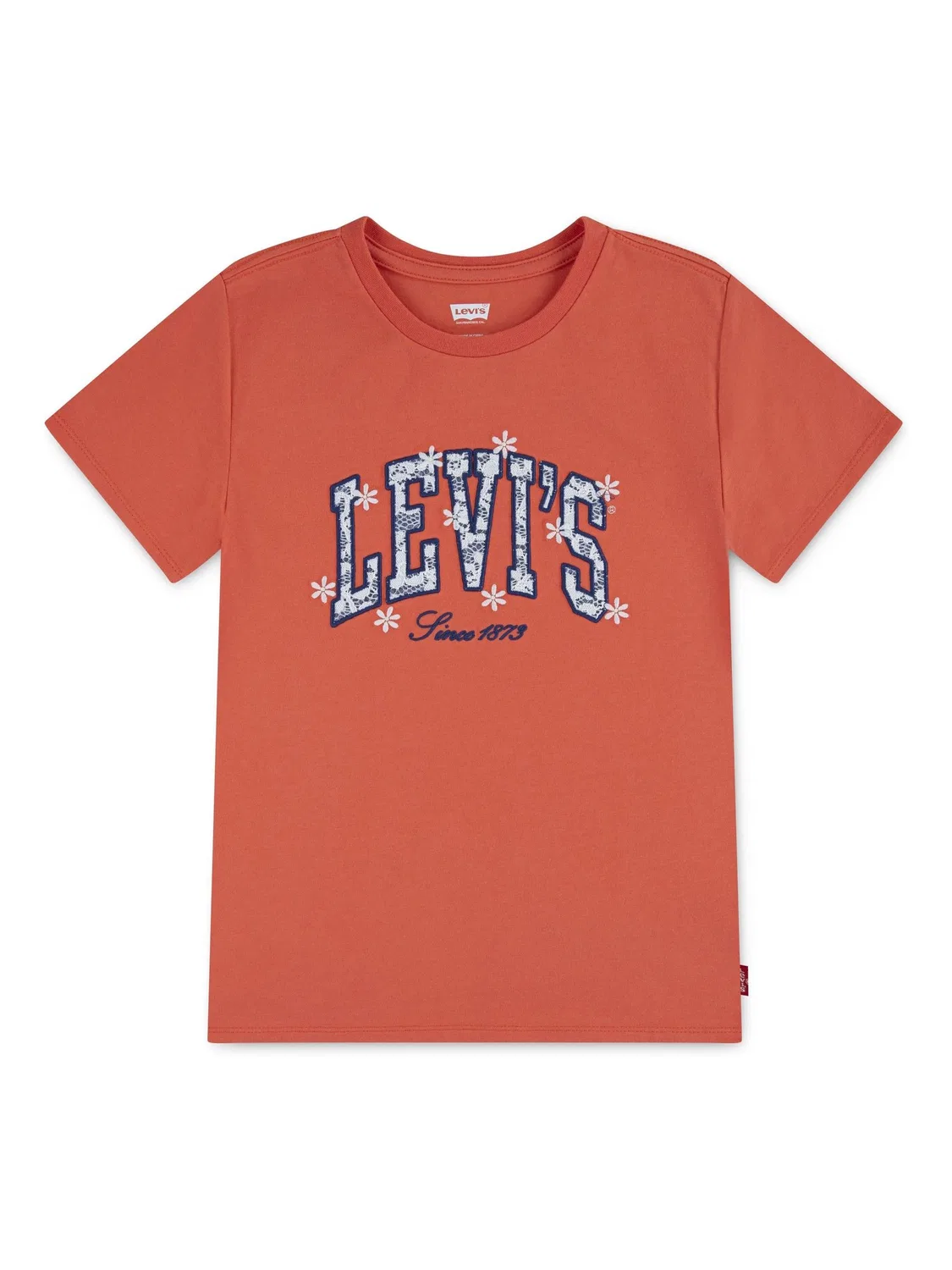 Футболка с аппликацией Levi's Orange Chambray, оранжевый