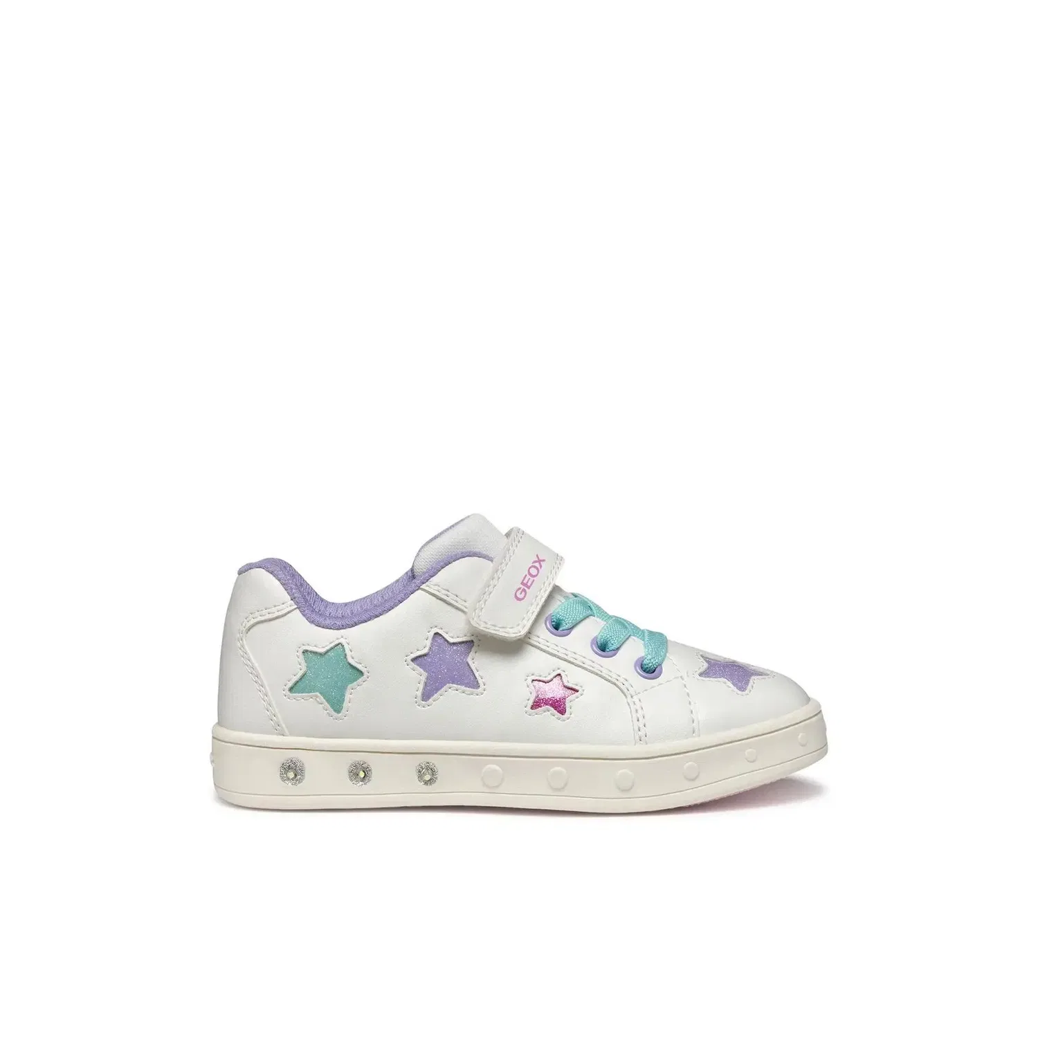Детские кроссовки для девочек с подсветкой Skylin G.B Converse, Weiss