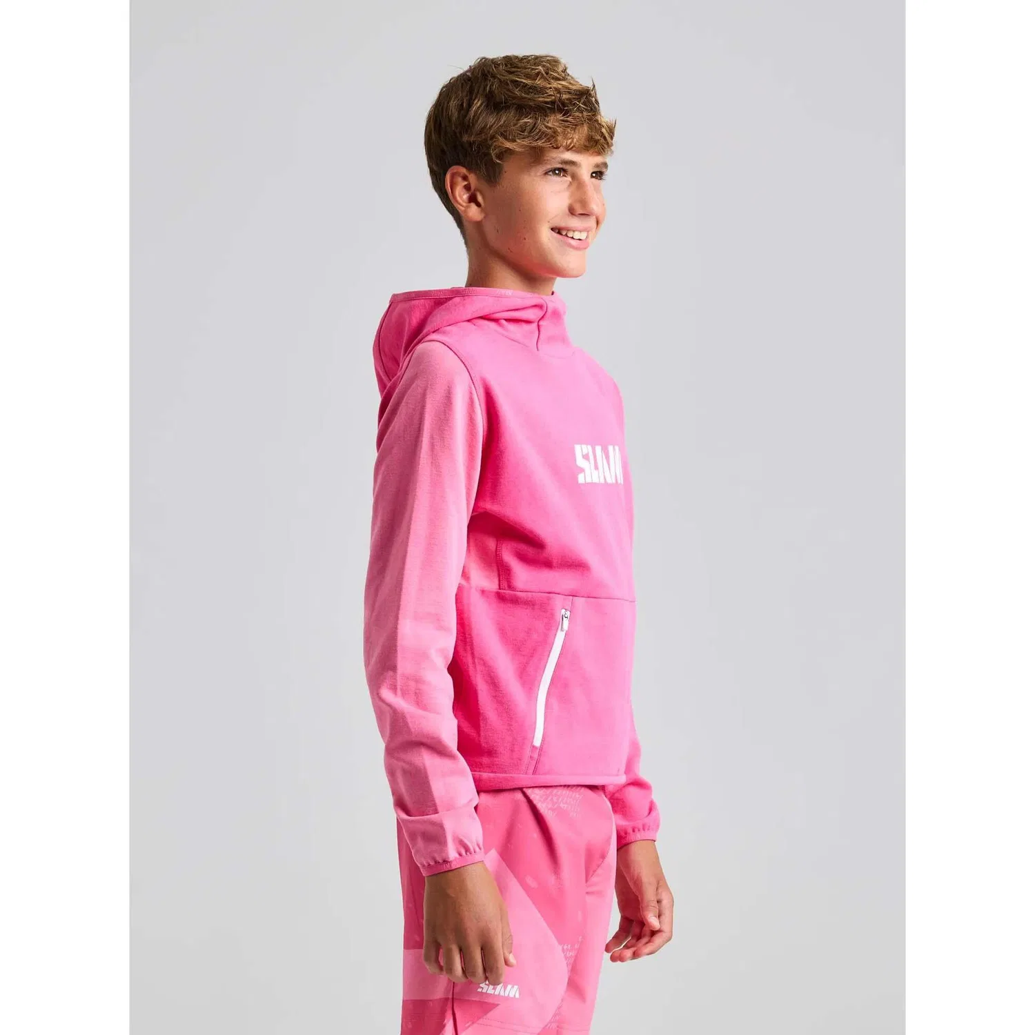 Детское худи с капюшоном Slam Graphic Jr Hoodie Slam, Hydrangea Pink — фото 3