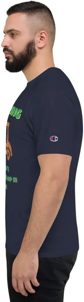 Мужская футболка с вышивкой Champion T105 Heritage Jersey, Navy — фото 3