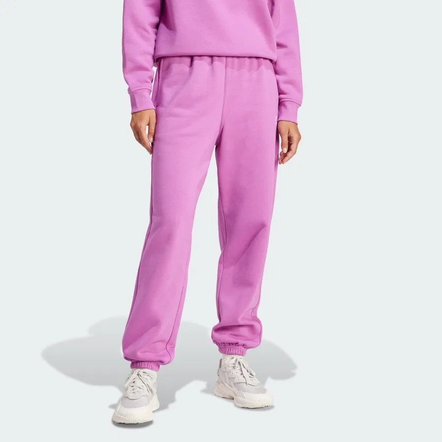 Спортивные штаны с высоким поясом Originals Essentials Fleece Joggers adidas, Фиолетовый