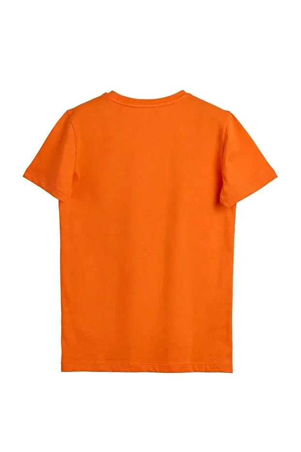 Детская футболка для мальчиков с принтом Manx Orange Printed Bad Bear, Orange — фото 3