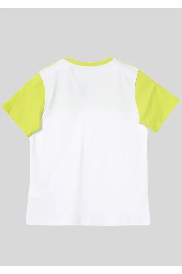 Детская футболка для девочек с принтом Benetton, Pistachio Green — фото 3