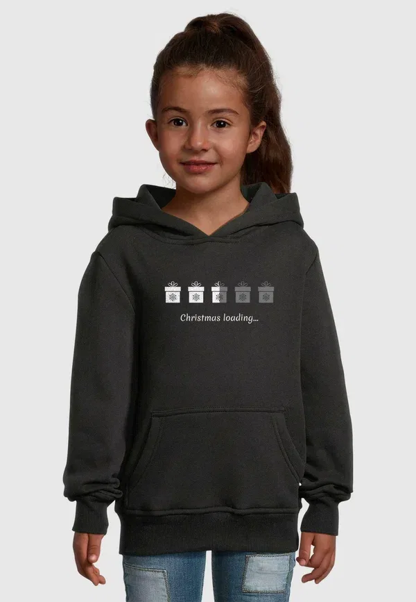 Худи с капюшоном, хлопок/полиэстер, Christmas gifts loading Merchcode, черный