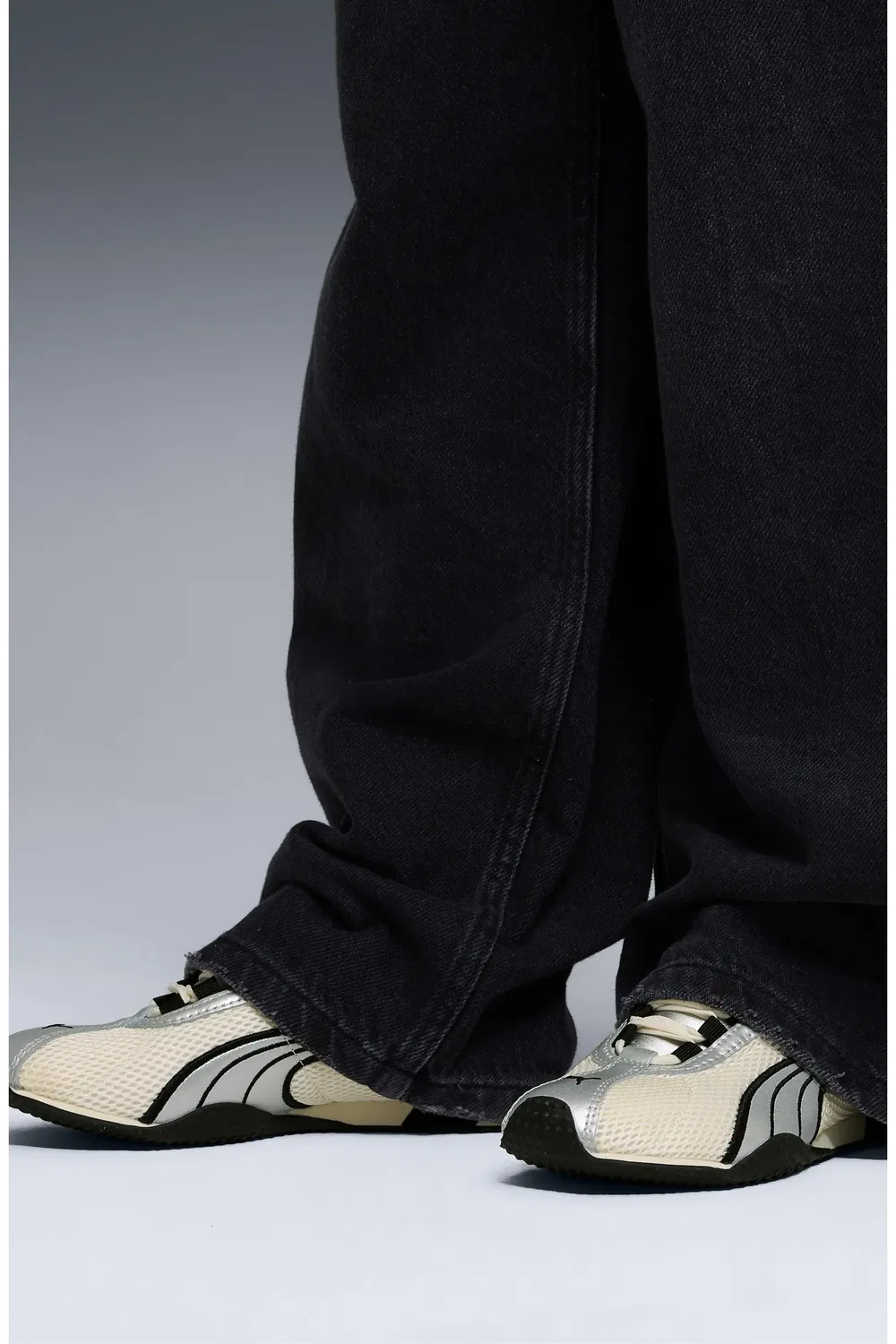 Кроссовки детские H-Street OG PUMA, Frosted Ivory/Puma Silver — фото 2