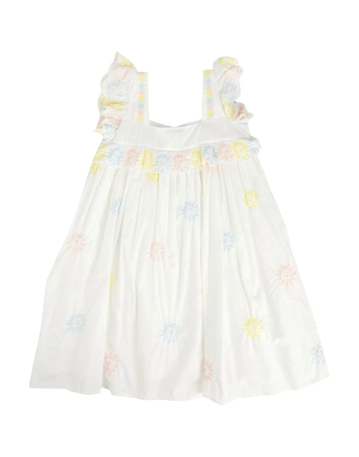 Детское платье для девочек с принтом Stella Mccartney Kids, белый — фото 2