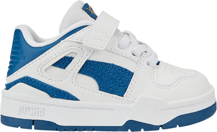 

Кроссовки Puma Slipstream Suede Infant White Lake Blue, белый