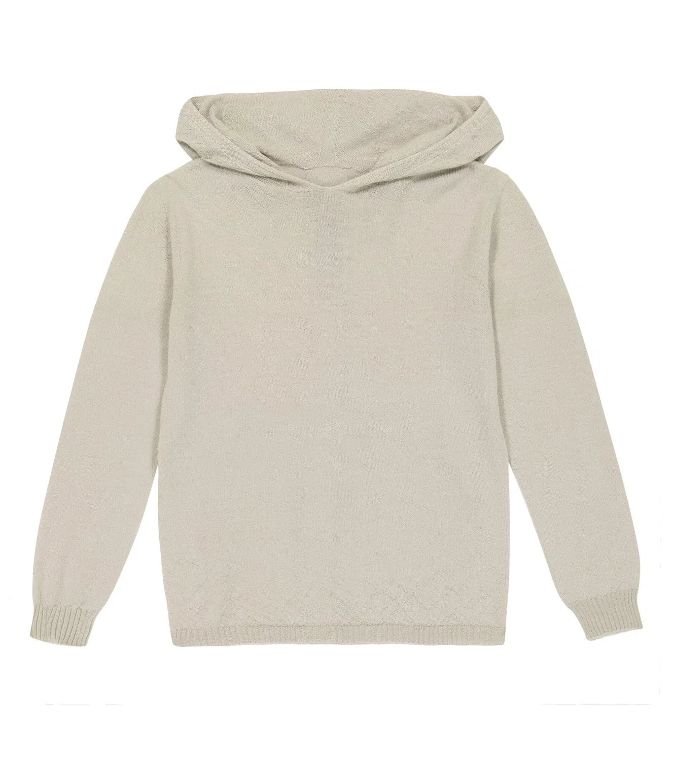 Худи шерстяное Rick Owens Kids, серый