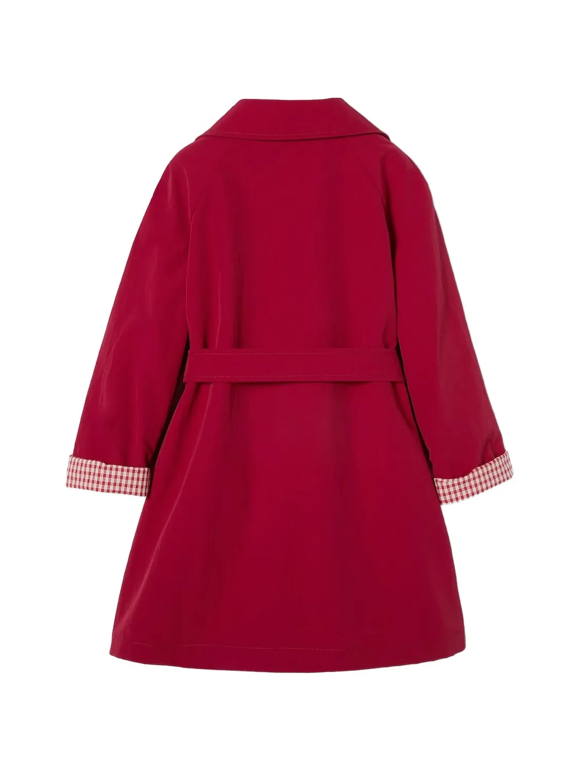 Куртка в клетку гингем Gucci Kids, красный — фото 2