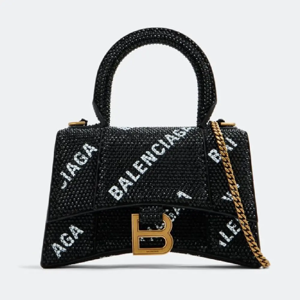 

Сумка BALENCIAGA Hourglass XS chain, черный