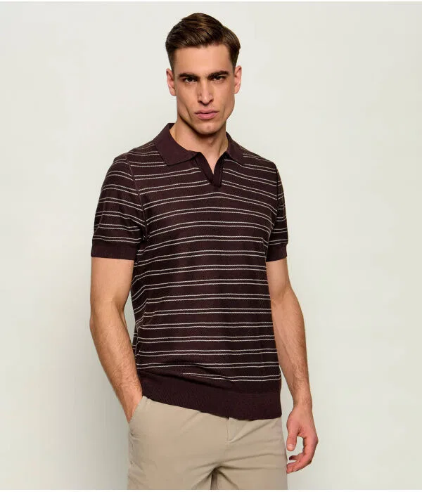Мужское поло Polo H-Narciso BOSS, коричневый