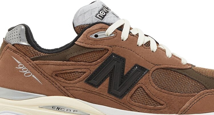 Кроссовки New Balance JJJJound x 990v3 Made in USA 'Montréal', коричневый — фото 3