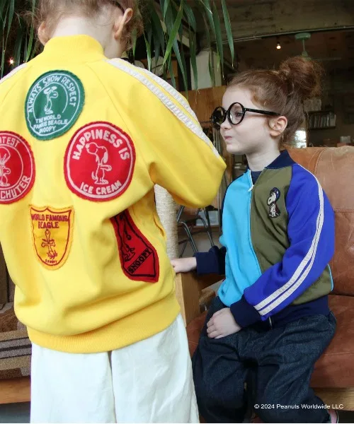 Детская куртка-джерси с аппликациями SNOOPY DENIM DUNGAREE, Yellow