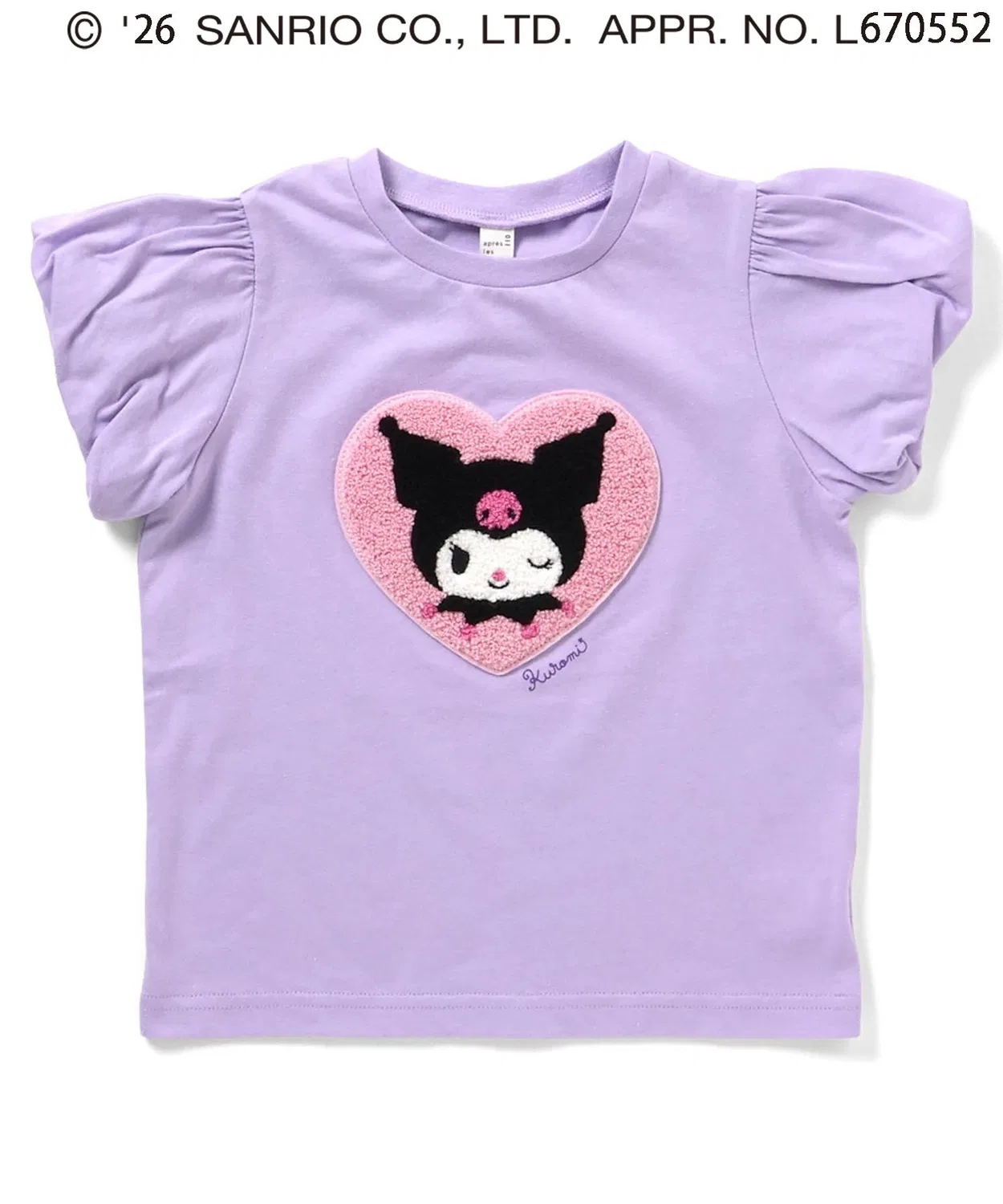 Детская футболка с длинным рукавомSanrio Characters Balloon Sleeve T-Shirt, sanrio, Pink — фото 4