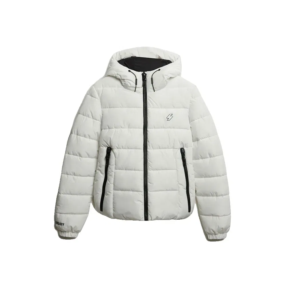 Пуховик спортивный Spirit Superdry, серый