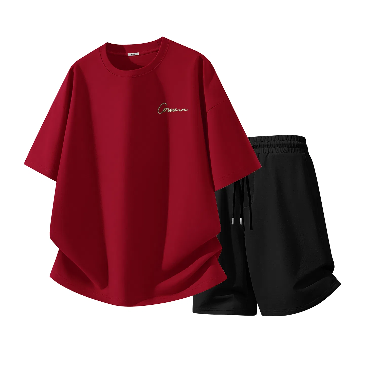 Комплект спортивной одежды Детский для мальчиков и девочек MINISO, Burgundy + Black
