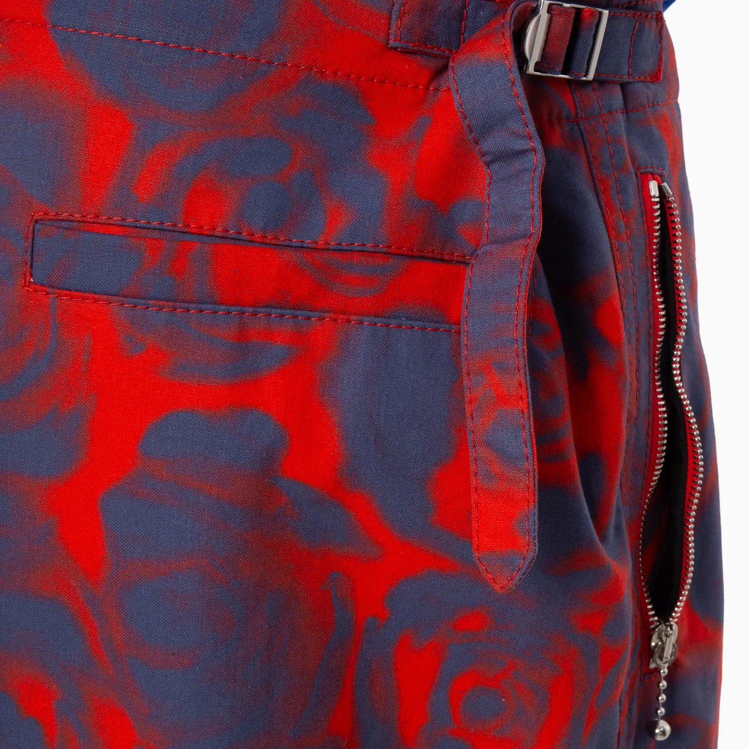 Брюки хлопковые с принтом Rose Print Cotton Trousers Burberry, Pillar Ip Pattern — фото 2
