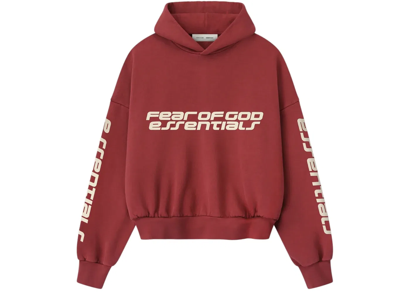 Мужская худи свободного кроя Fear of God Essentials, Crimson