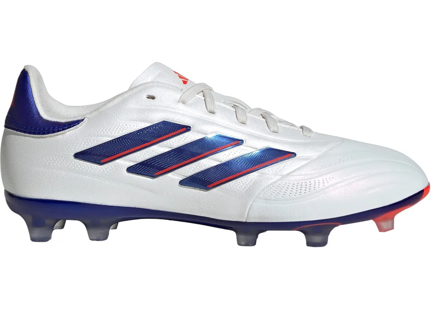 Детские бутсы с высоким качеством Adidas Copa Pure 2 Elite FG, Cloud White Lucid Blue Solar Red