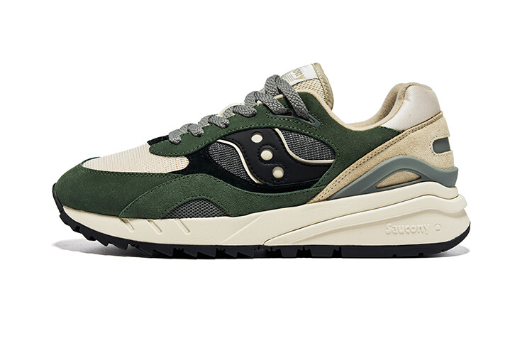 Saucony Shadow 6000 Кроссовки унисекс, Зеленый/Бежевый/Черный