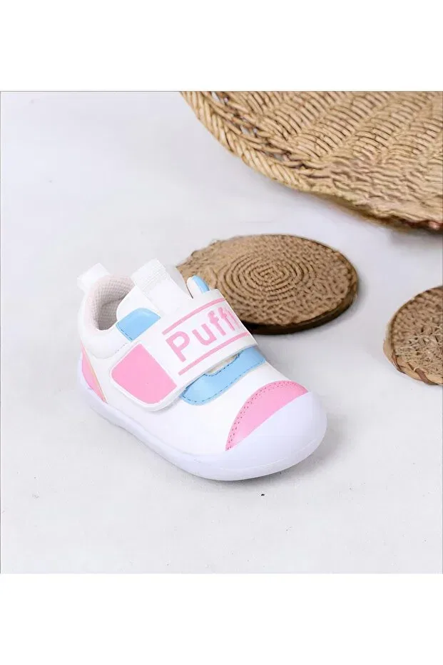 Детские ортопедические ботинки для малышей Papucumun Dünyasi, White - Pink