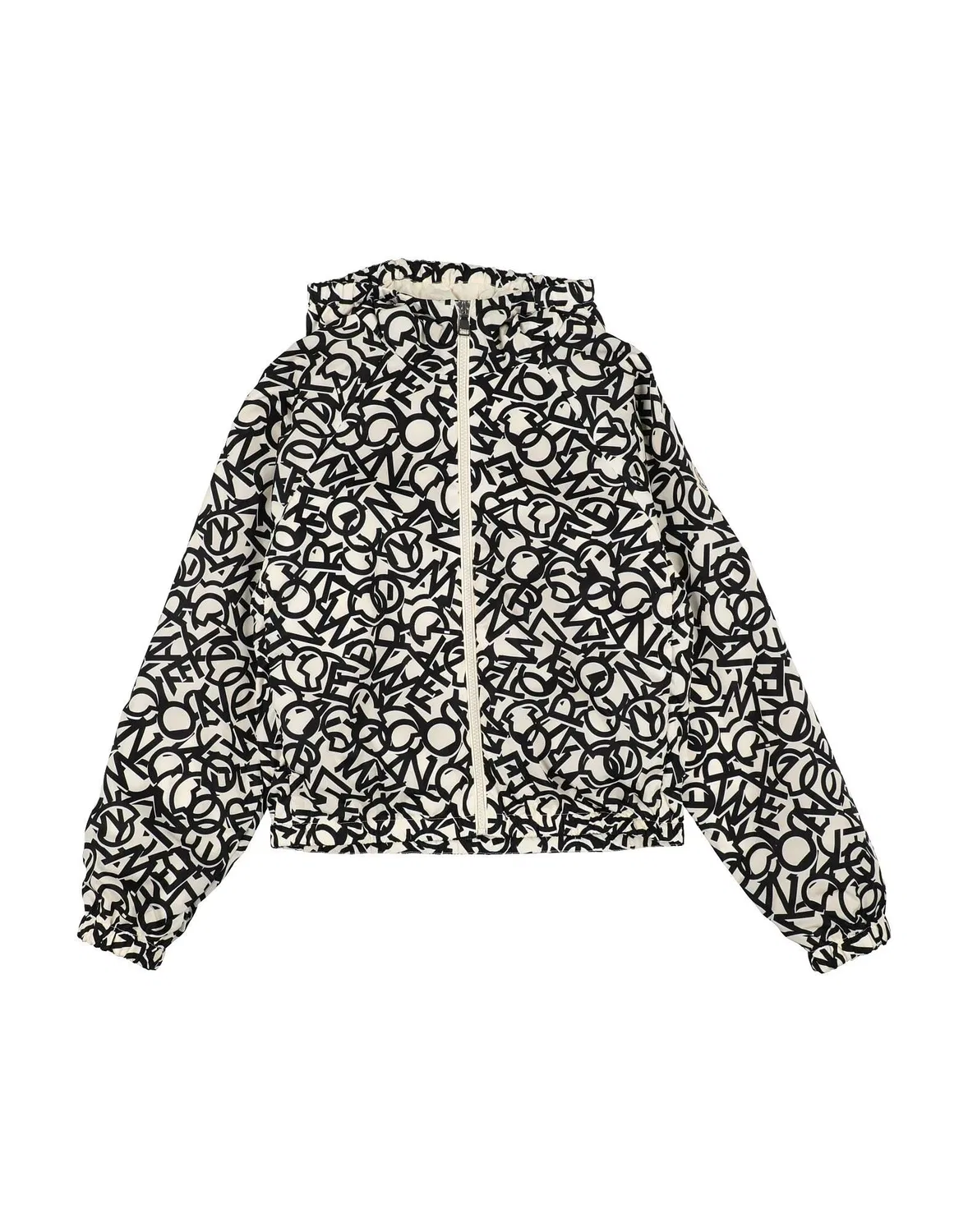 Детская куртка с капюшоном Moncler, айвори