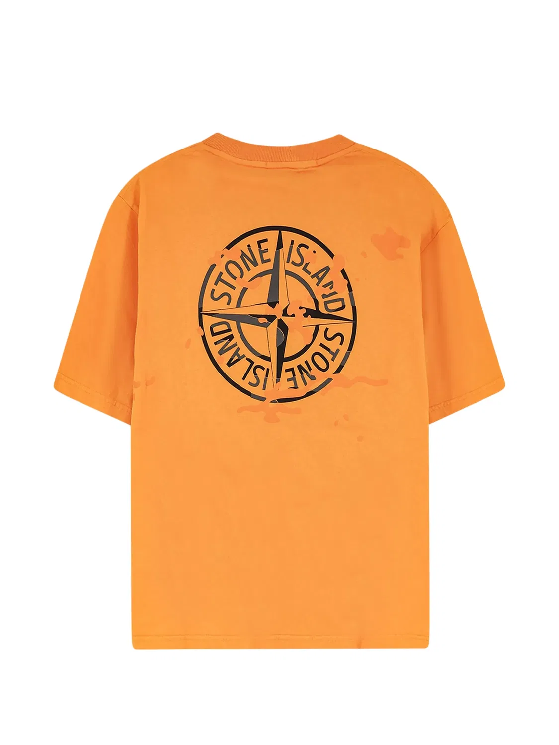 Футболка хлопковая оранжевая Stone Island, оранжевый — фото 2