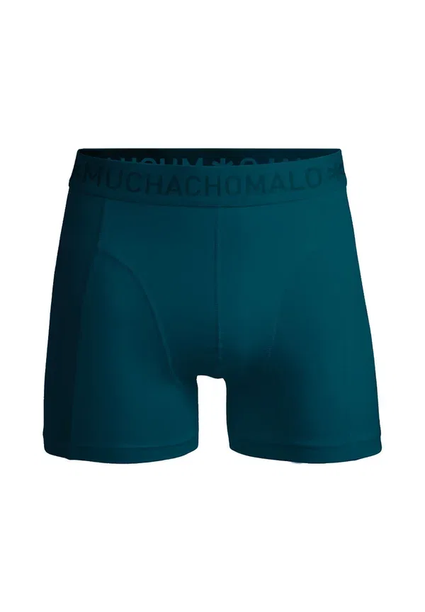 Боксеры 3 штуки, дышащие, 3-pack solid - boxer briefs, Muchachomalo, синий, зеленый, синий — фото 2
