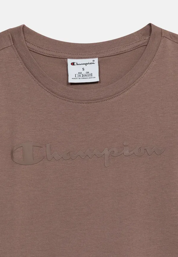 Стандартный крой - базовая футболка Champion, коричневый — фото 4