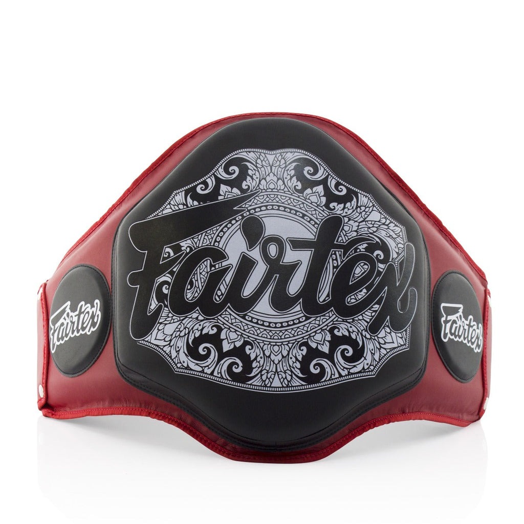 

Защитный пояс Fairtex Microfiber, красный/черный