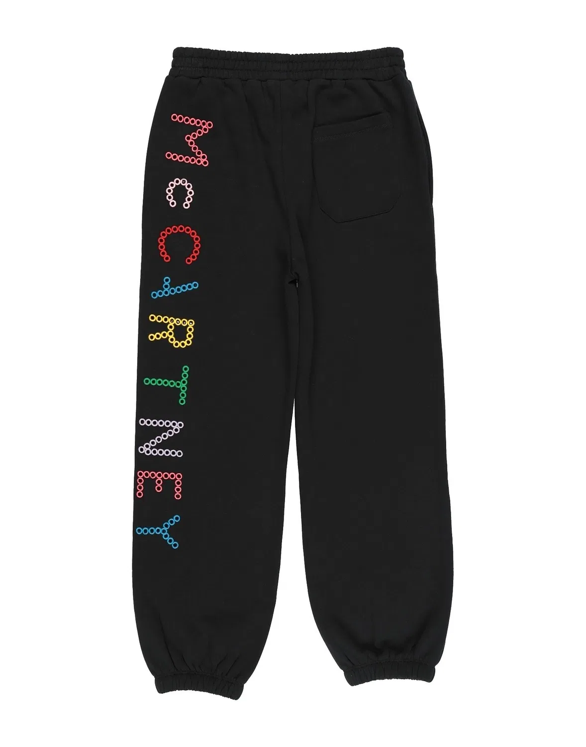 Детские брюки из флиса с принтом Stella McCartney Kids, черный — фото 2