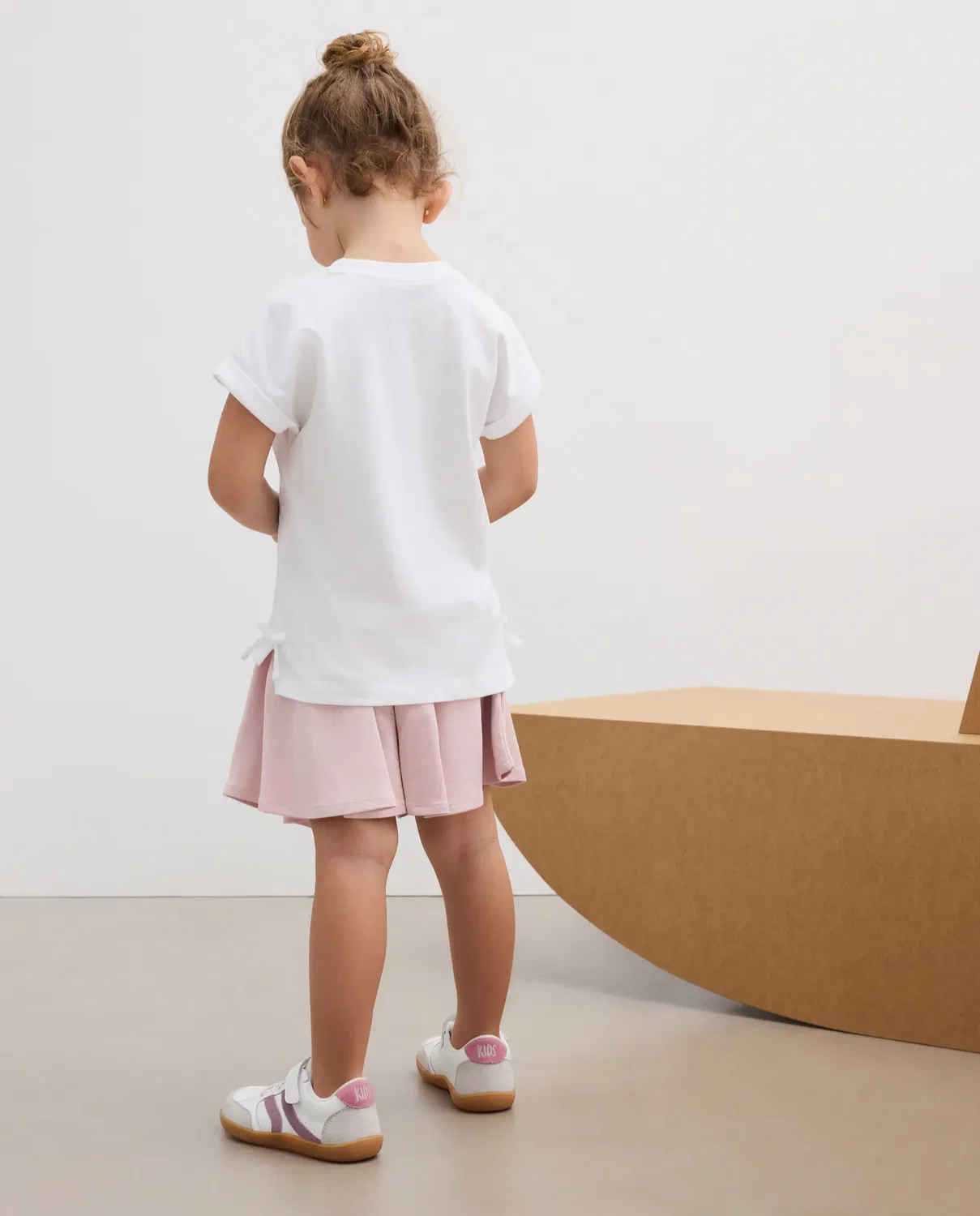 Детские шорты для девочек хлопковые Kids El Corte Inglés, Rosa — фото 3