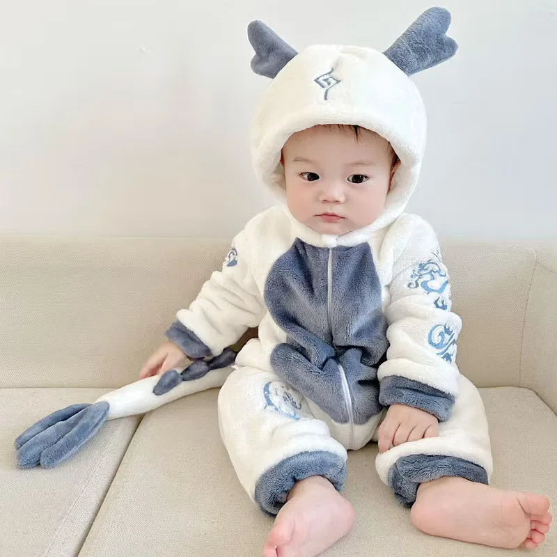 Боди-комбинезон с капюшоном Little White Dragon Texsenda