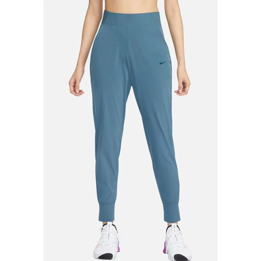 Женские спортивные брюки с технологией Dri-FIT, модель Bliss Luxe, Nike, Темно-зеленый