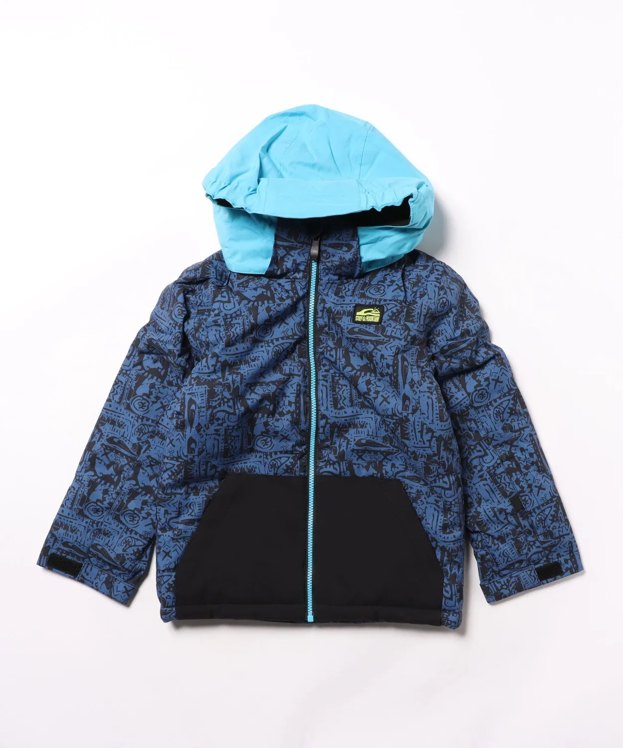 Детская куртка с капюшоном, с принтом, LITTLE MISSION KIDS Quiksilver, Black