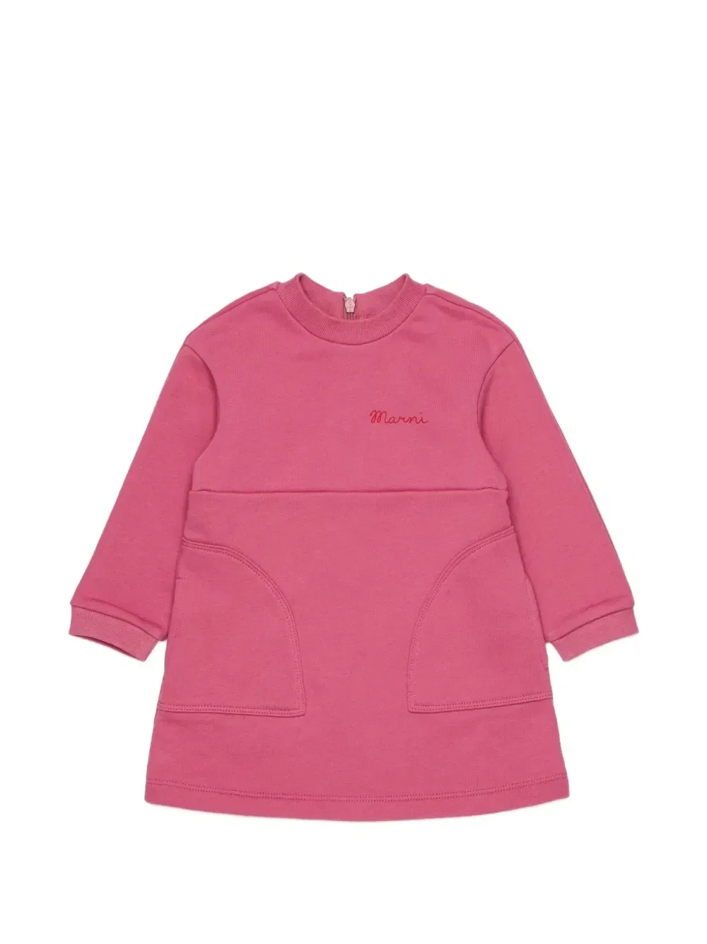 Платье с логотипом Marni Kids, розовый