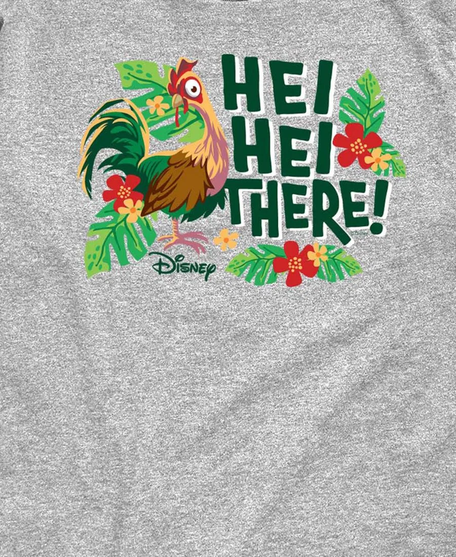 Футболка с принтом Hei Hei There Moana, Athletic Heather — фото 3
